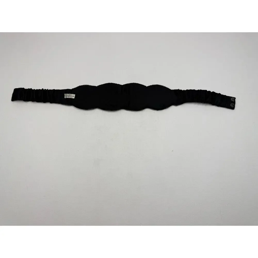 Vintage 1980s–90s Black Beaded Sequin Evening Belt One Size